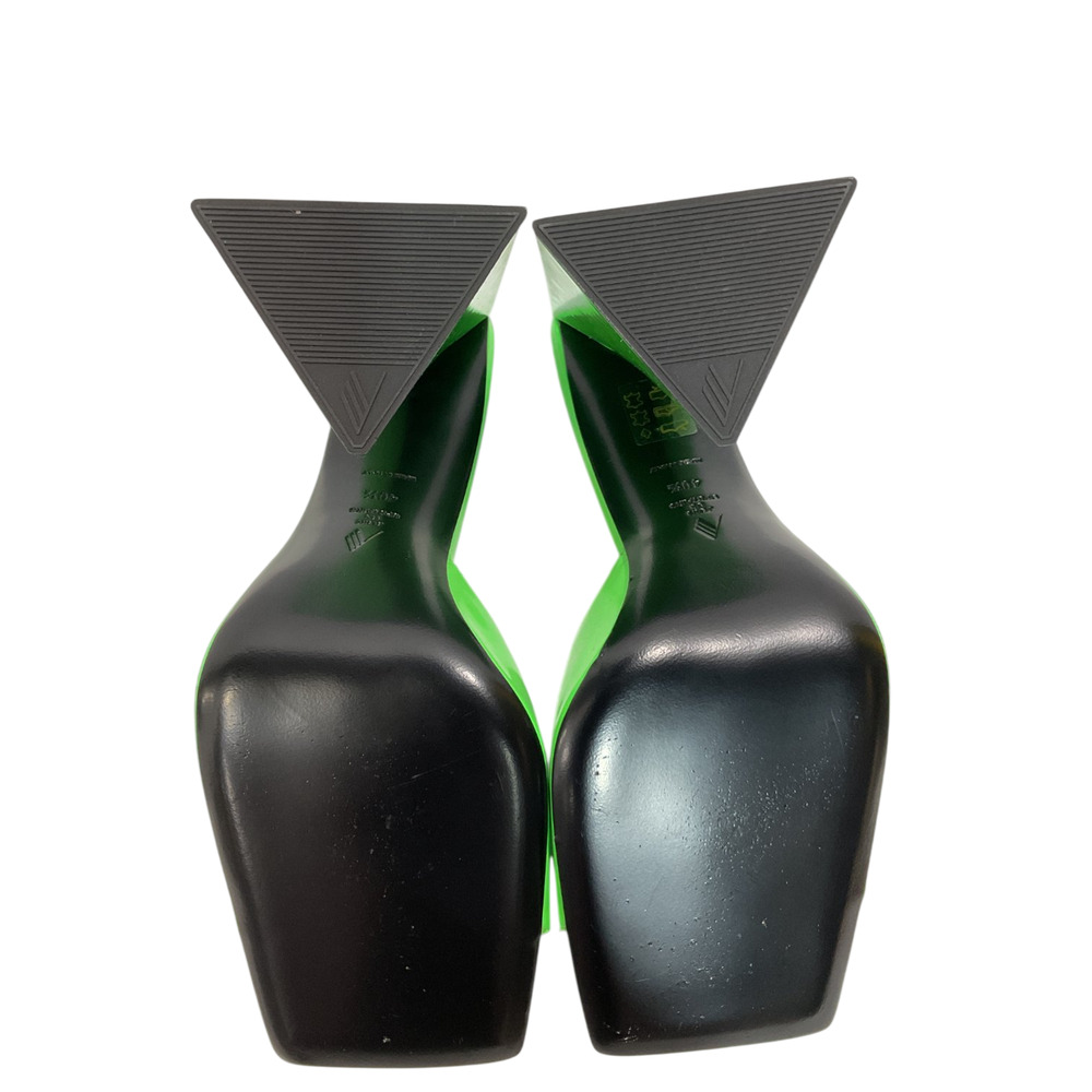 The Attico Glossy Green Devon Heeled Sandals Size 40.5 - Picture 5 of 6